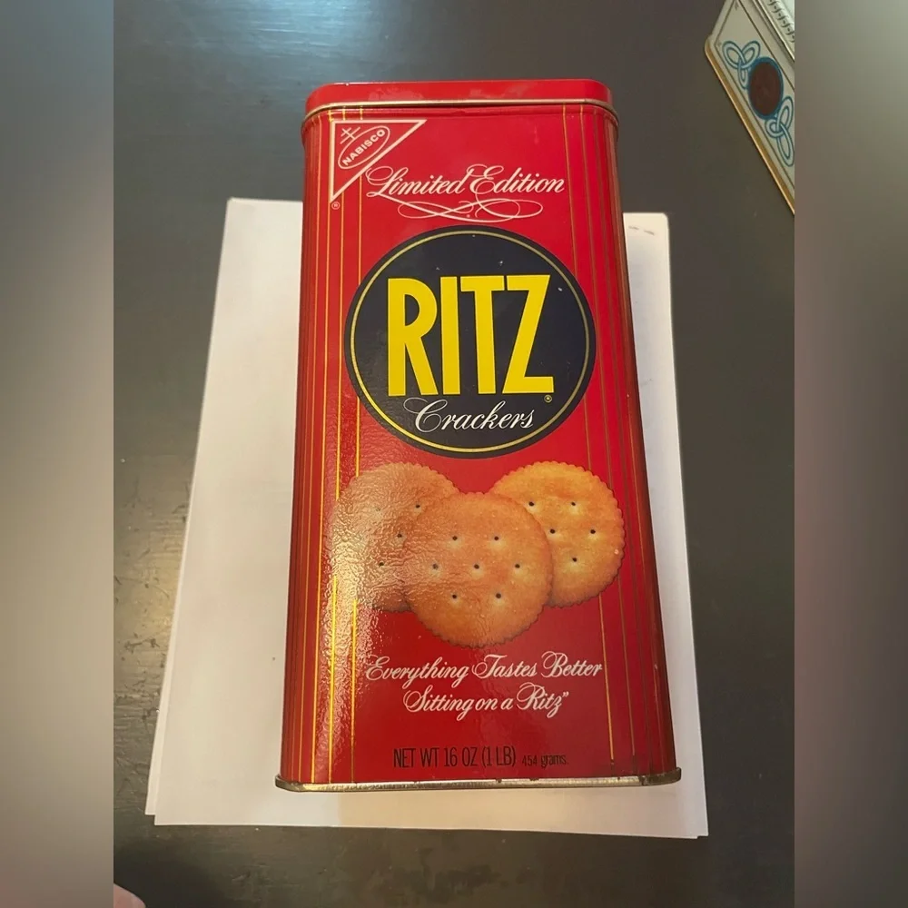 Limited Edition Ritz Crackers Tin vintage